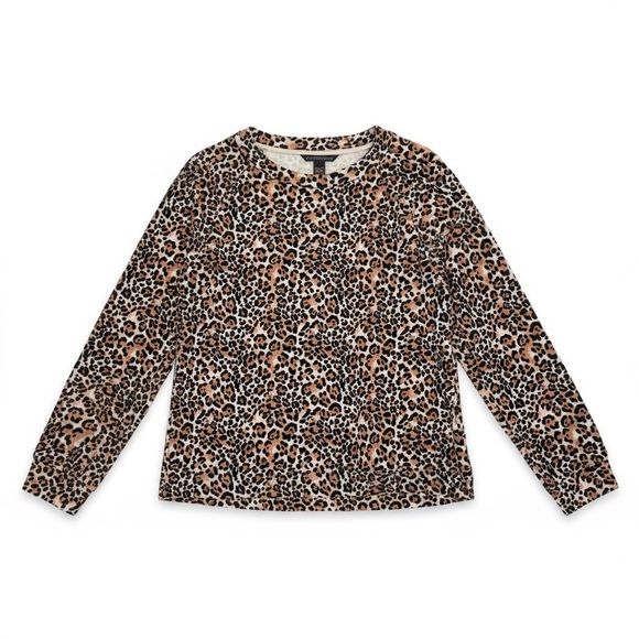Victoria's Secret Velour Animal Print Sweatshirt Size Large - Picture 7 of 7